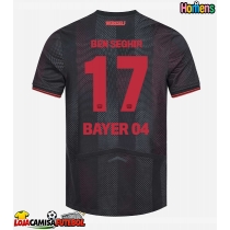 Camisa de Futebol Bayer Leverkusen Eliesse Ben Seghir #17 Equipamento Principal 2025-26 Manga Curta